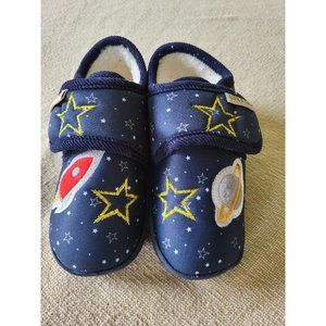 Livie & Luca Hybrid Shoe/Slipper Space Applique Size L(12-13)